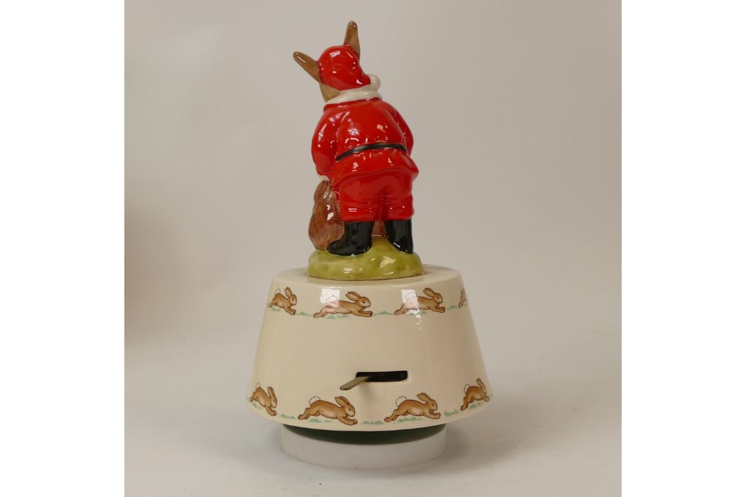 Royal Doulton Bunnykins Musical Character Santa DB17 music box playing White Christmas (unchecked) - Image 3 of 4
