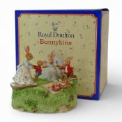 Royal Doulton Bunnykins Musical Tableau 'Picnic' From the Bunnykins Family
