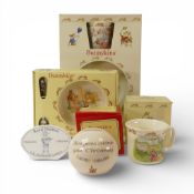 Royal Doulton Bunnykins Selection to include:- Presentation boxes containing 2 pieces Happy