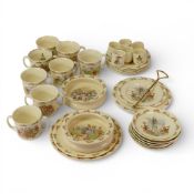 Royal Doulton Bunnykins selection to include:- Two tier Cake stand, double handled mug, single