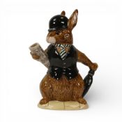 Royal Doulton Bunnykins character teapot London City Gent D6966. H:-20cm.