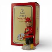 Royal Doulton Bunnykins Character Figure Fireman, USA colourway DB183 for UKI Ceramics, complete