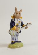Royal Doulton Bunnykins prototype colourway figure Rock and Roll, with not for resale backstamp.