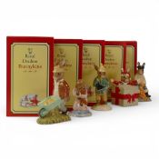 Royal Doulton Bunnykins Characters to include:- Fisherman DB170, Christmas Surprise DB146, Boy