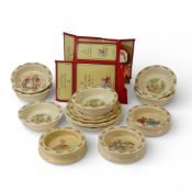 Royal Doulton Bunnykins selection to include:- Side Plates, Salad plates, nursery bowls with