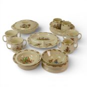 Royal Doulton Bunnykins selection to include:- Lidded Baby Food Warmer, round and oval Nursery