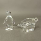 Swarovski Crystal Figure ''The Seals'' Annual edition 1991 in original box together with Swarovski