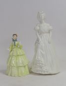 Royal Worcester lady figures to include Sincerity and Evening. (H: 30cm) (2)
