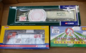 Three Corgi 1:50 scale vehicles to include CC12803 'Maguires of Cheltenham' Scania T Bulk Tipper,