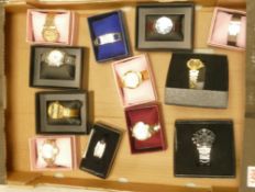 A collection of ladies and gentleman's watches to include Sekonda amongst others, all boxed and look
