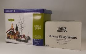 Department 56, Dicken's Village Series, The Olde Camden Town Church, together with Holiday Gift Set,