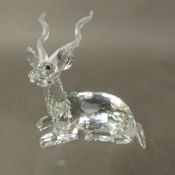 Swarovski 1994 Annual Edition 'Kudu' crystal figurine in original box