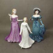 Coalport lady figures to include The Collingwood Collection Christina and Barbara, together with
