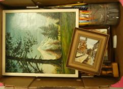 A mixed collection of items to include Beswick ceramic wall plaque, Regent Street 1852, carved