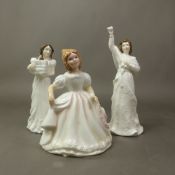 Royal Doulton figurines, Christmas Parcels HN3493 (1st), Au Revoir HN3729 (1st) and 2nds figure