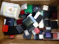 A selection of Jewellery Boxes to include:- Ring boxes , Necklace Boxes etc (1tray)