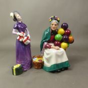 Royal Doulton character figure The Old Balloon Seller HN1315, together with Royal Doulton figure