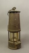 Brass Eccles Type 6 miners' lamp.