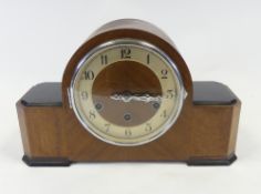 Art Deco Westminster Chime mantel clock. (H: 21.5cm)
