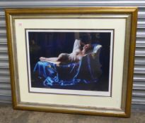 Douglas Hoffman (American, b.1945), colour lithograph, 'Midnight Blue', signed in pencil, limited