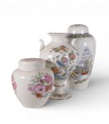 Wedgwood to include Chinese Legend lidded ginger jar, Kutani Crane urn-shaped vase and Meadow
