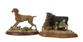 Border Fine Arts Tete a Tete, model no.B0515 by Kirsty Armstrong, together with Weimaraner, model