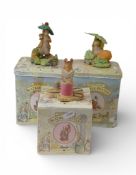 Border Fine Arts, Beatrix Potter figurines to include Benjamin Bunny BP14, Timmy Willie and the