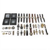 A large collection of ladies and gents watches, including Sekonda, Fossil, Gucci, Autograph, four