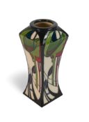 Moorcroft Vase, 'Penrith' pattern on cream ground, designed by Emma Bossons, 2007, 3 Star piece.