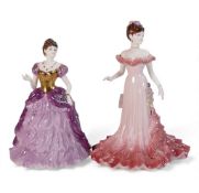 Coalport Lady Figurines to include:- Celebration no:- 1278, At A New Millennium, 'The Stroke of
