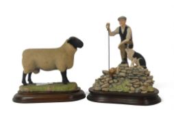Border Fine Arts Suffolk Ram, model no.L40, limited edition no.200 of 1250, together with Time for