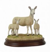 Border Fine Arts Bluefaced Leicester Ewe & Lamb, model no.B0741 by Ray Ayres, limited edition no.227