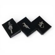 3 x vintage solid silver brooches