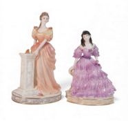 Coalport English Rose Collection Figurines to include:- Blue Moon 1996, no:-906, Lady Sylvia 1997,