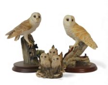 Border Fine Arts Barn Owl, model no.RB15 by Ray Ayres, On The Lookout, model no.BO276 by David