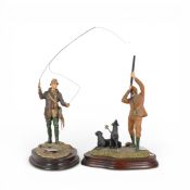 Border Fine Arts, Fly Fisherman, no.110 by David Geenty, together with Reaching For The High Bird,