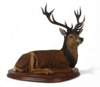 Border Fine Arts Red Stag, model no.B0347 by Jack Crewdson. (H: 37.5cm) COLLECTION OR COURIER ONLY