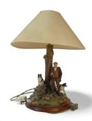 Border Fine Arts A Moment To Reflect table lamp, model no.B0516 by Ray Ayres. (H: 47cm with lamp