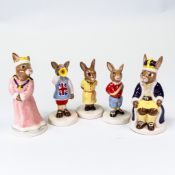 Royal Doulton Bunnykins Characters presenting 'Bunnykins Royal Family' to include:- King John DB91