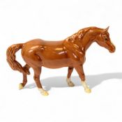 Beswick rare early model of a Walking Pony, model 1516, in Chestnut gloss, lovely condition with