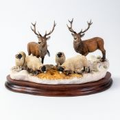 Border Fine Arts Winter Guests, model no.B1087 by Hans Kendrick, limited edition no.95 of 500. (H: