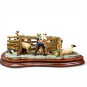 Border Fine Arts 'Twice Under' (Sheep dipping), model no.B0217 by Ray Ayres, limited edition no.