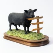 Border Fine Arts Aberdeen Angus Bull, model no.L59 by Ray Ayres, limited edition no.342 of 500. (