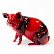 A Royal Doulton Burslem Artwares limited edition Flambe ‘2007 Year of the Pig’ figure Modelled by