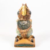 Burslem Pottery Grotesque Bird Charlie Sparrow/The Accused, inspired by the Martin Bros, designer