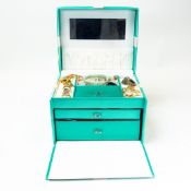 A good collection of costume jewellery including rings, brooches, bracelets, earrings etc. in a