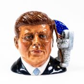 A rare Royal Doulton small prototype character jug John F. Kennedy, designed by Ray Noble, Royal