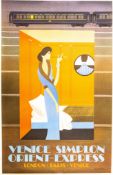 Poster VSOE VENICE SIMPLON ORIENT EXPRESS LONDON~PARIS~VENICE, by Fix Masseau. First edition