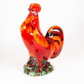 Anita Harris X/L model of a Cockerel, height 38cm. Gold signed.