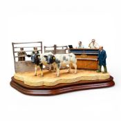 Border Fine Arts Under The Hammer Belgian Blue Cross, model no. BO666C by Kirsty Armstrong,